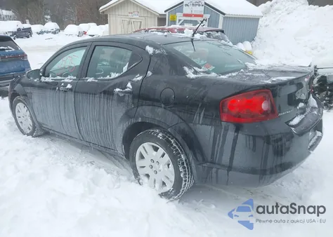 2013 Dodge Avenger Se из США, поврежденный, VIN 1C3CDZAB2DN753628